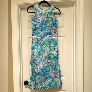 Lilly Pulitzer girls floor length shift dress, size 10, NWOT